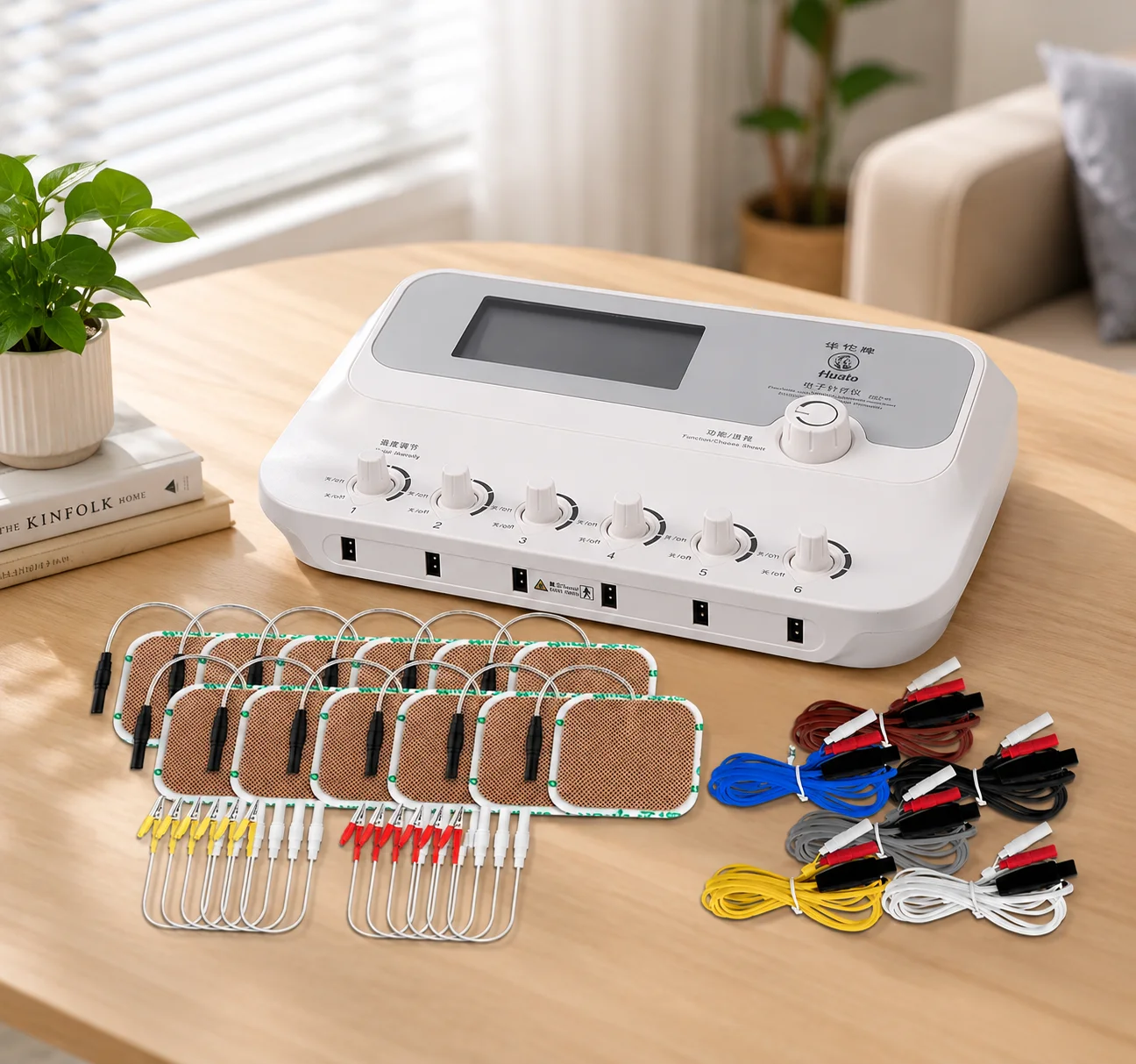 

Electric Muscle Stimulator Tens 6 output TENS Unit Machine Meridian massager Pulse Abdominal Body Massager Health Care