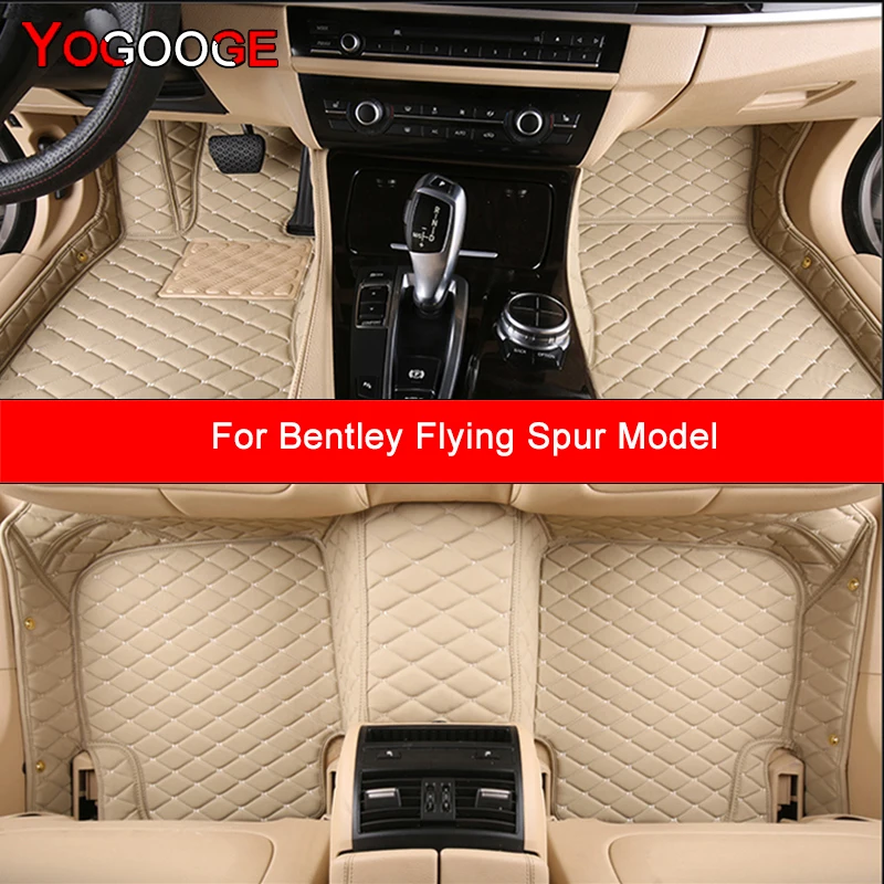 YOGOOGE Custom Car Floor Mats For Bentley Flying Spur Model Auto Carpets Foot Coche Accessorie