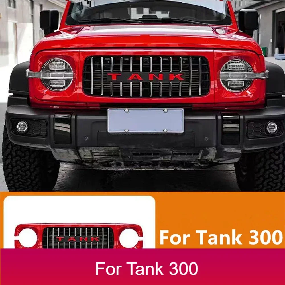 

New Model！ For WEY GWM Tank 300 Front Grille GT Off-road Car Styling Racing Grill Face Grille Logo Appearance Modification 2021