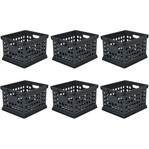 Storage Crate Bin File Organizer for Home and Office