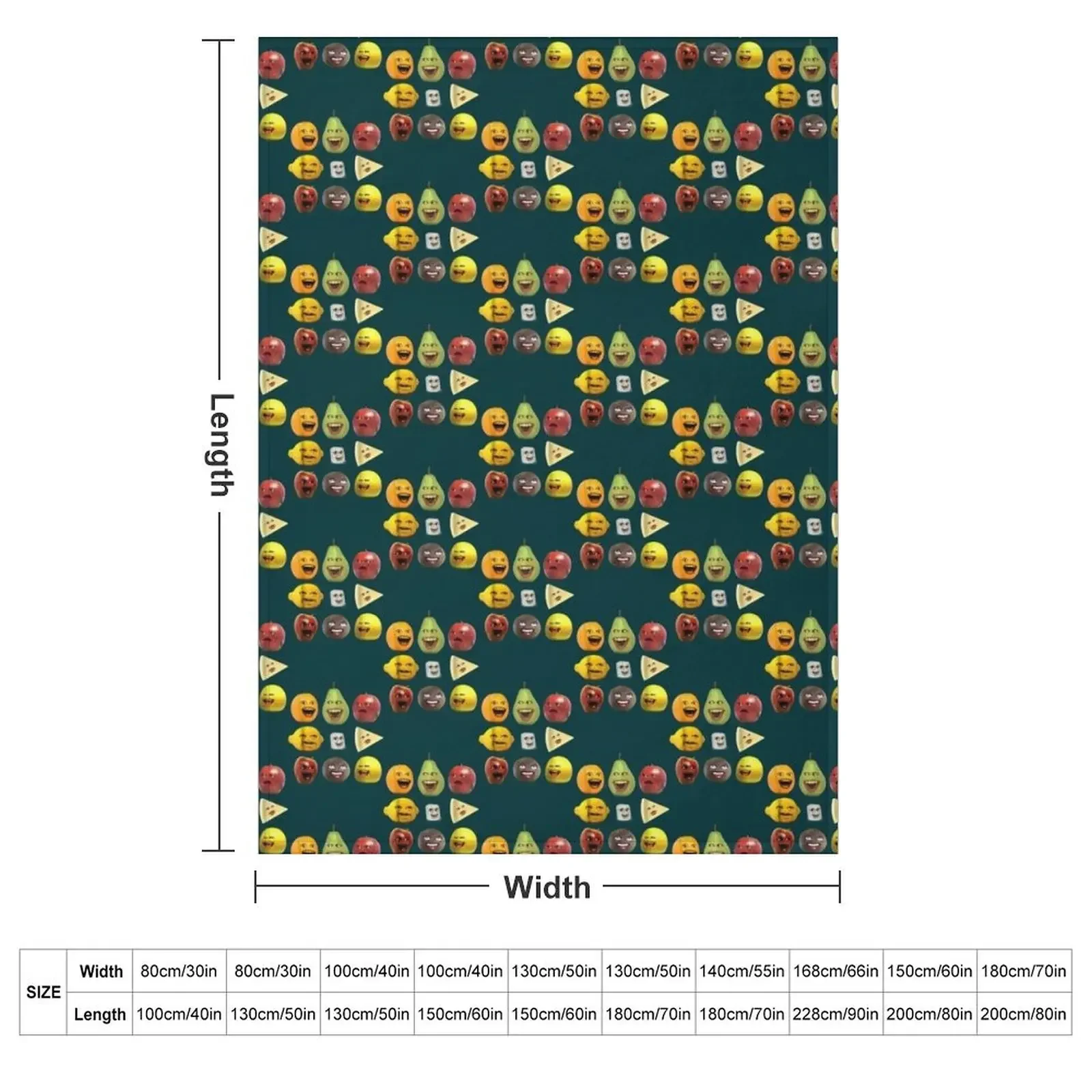 Annoying Orange and Characters Throw Blanket decorative For Sofa Thin wednesday Furrys Blankets