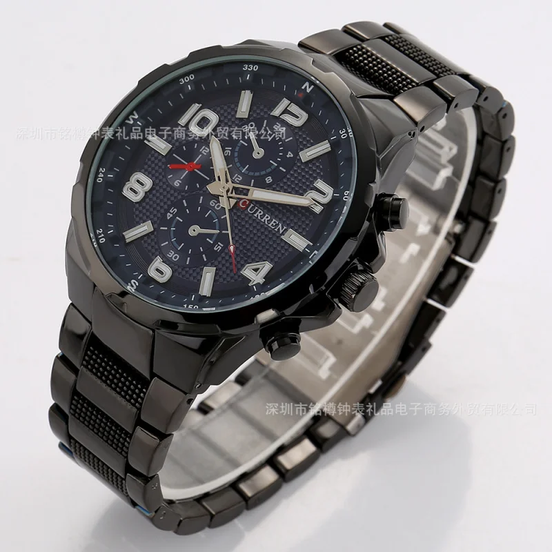Curren/Carryan8276Кварцевые часы со стальным ремешком Водонепроницаемые часы Мужские деловые часы Наручные часы