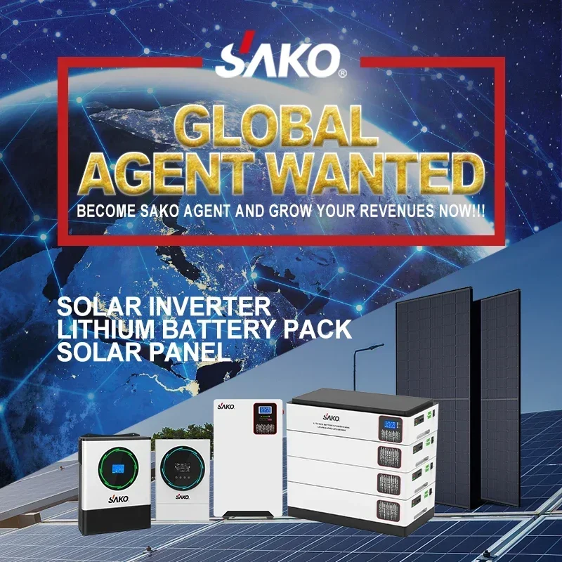 Sako Sunon Pro 3Kw 5.5kw 100A Mppt Power Charger Controller Pure Sine Wave Inverter Off Grid 5Kw Hybrid Solar Inverter