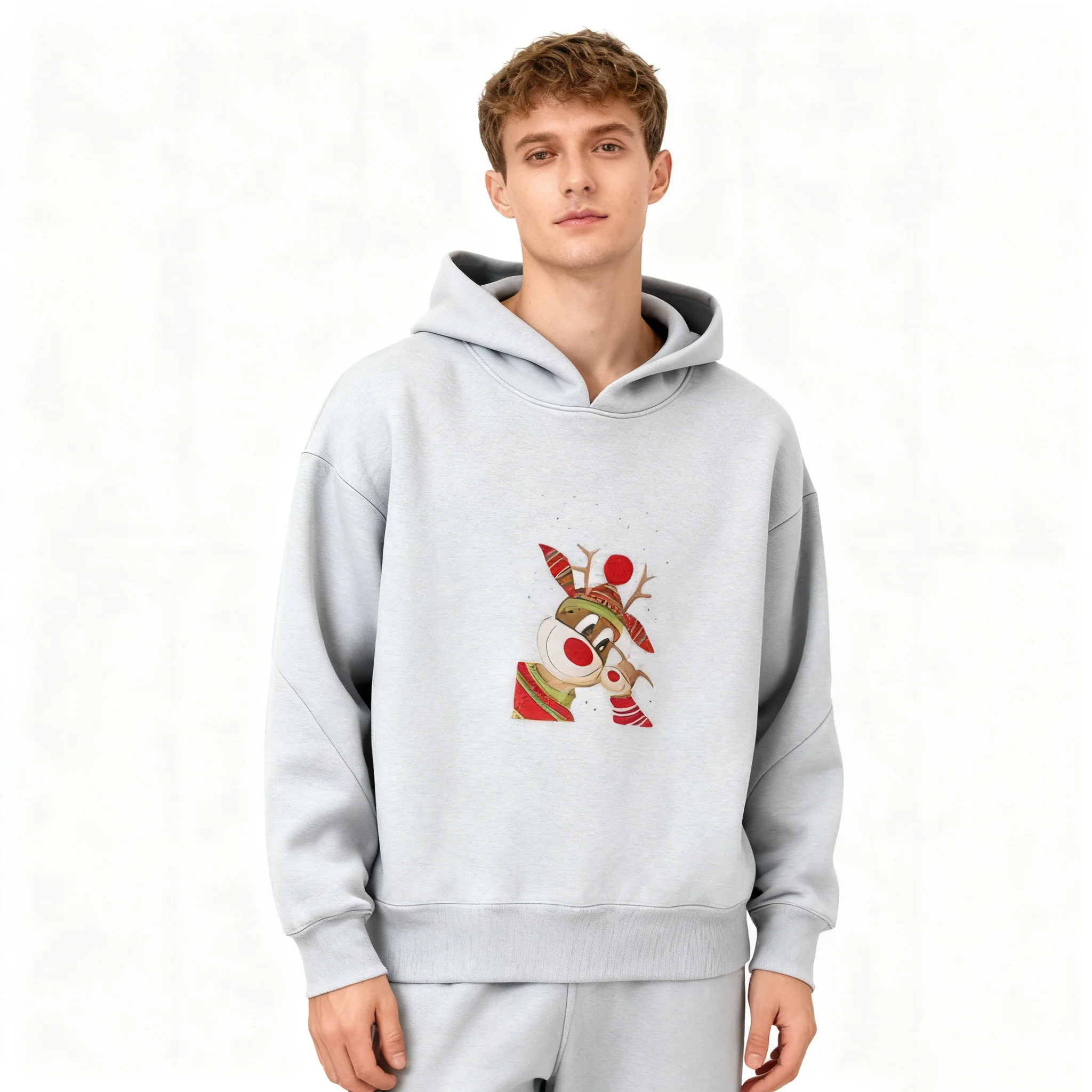 

Толстовки мужская одежда, рождественские толстовки с рисунком, мужские однотонные толстовки с капюшоном для фитнеса Y2k, винтажные пастельные корейские стильные спортивные свободные 2025