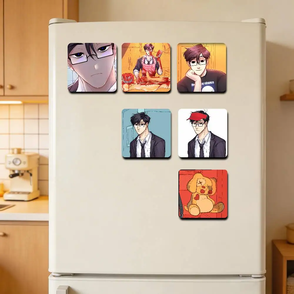 Seung-min K-Kim Sweet House M-Mate Refrigerator Magnets Cute Cartoon Magnetic Personality Decorations Creative Gifts