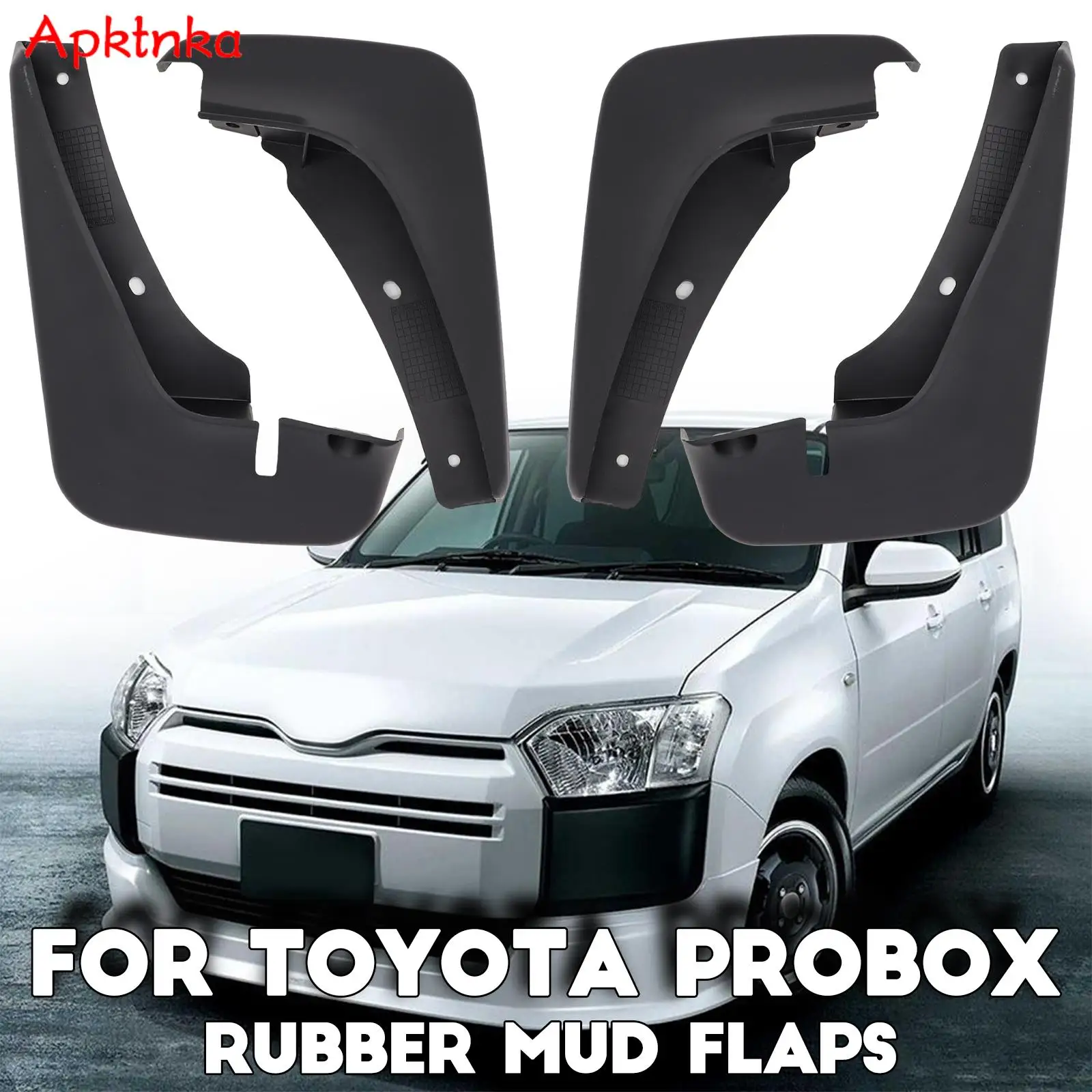 4Pcs For Toyota Probox 2002 High Quality Mudflaps Protector Mudguard Splash Guitars Guards Fender Mud Flaps Car Accessories Auto