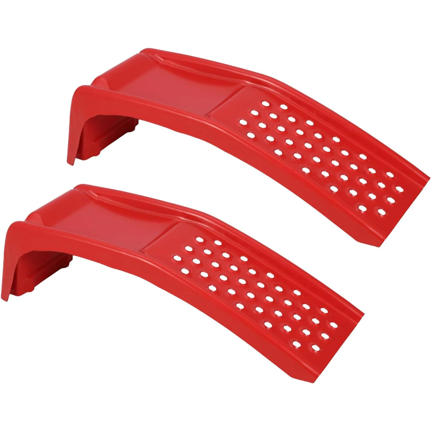 

2 Ton Heavy Duty Solid Steel Car Ramps, 2-Pack 8" Lift Vehicle Service Ramps, 4000 LBS Capacity Per Ramp for Garage Workshop