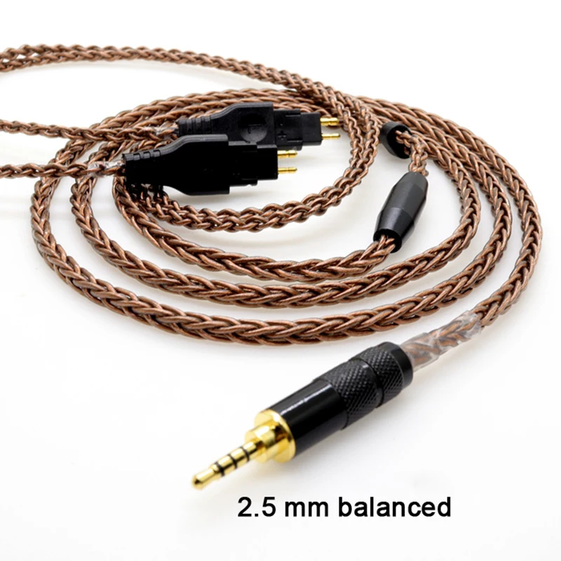 8cores Pure Copper Headphone Replacement Audio Cable for HD600 HD650 HD525 HD545 HD565 HD580