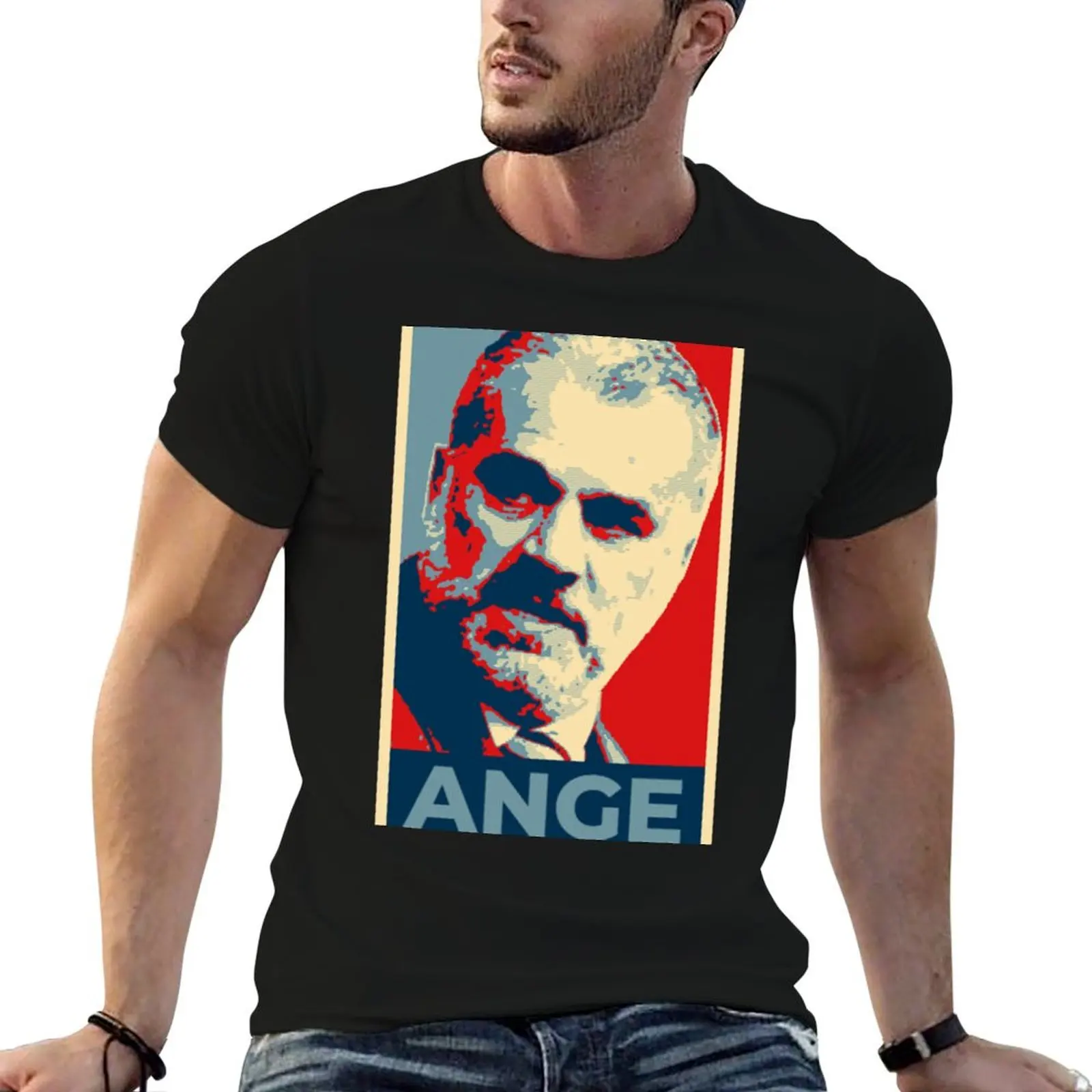 Ange Postecoglou-أمل تي شيرت تي شيرت للرجل القطن مضحك مضحك تي شيرت القطن رجل تي شيرت القطن الثقيل تي شيرت