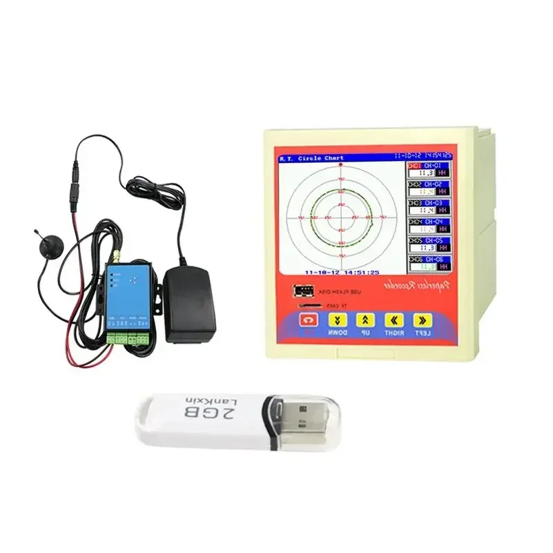 

2026 Premium Products KH3000G usb disposable temperature 12 channels Input 4-20ma digital paperless recorder temperature data lo