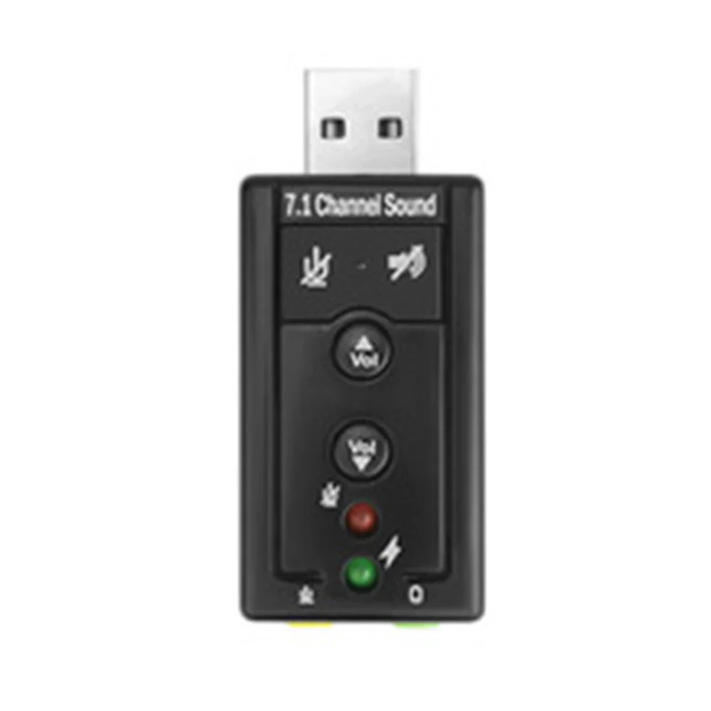 

7.1 Sound Card 3D Stereo USB Audio Adapter to jack 3.5mm External Sound Card for Windows XP/2000/Vista/7 Laptop PC