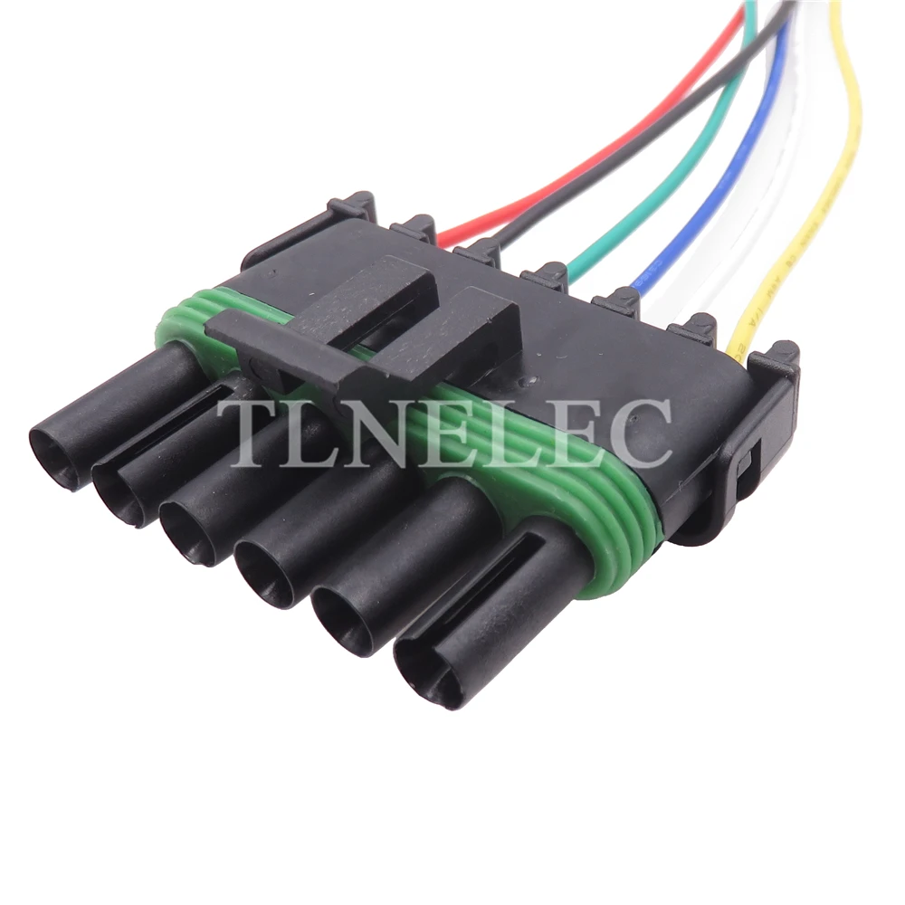 6 Pin Way Auto Male Female Wiring Harness Connectors Automobile Accelerator Pedal Sealed Socket with Wires 12015799 12010975