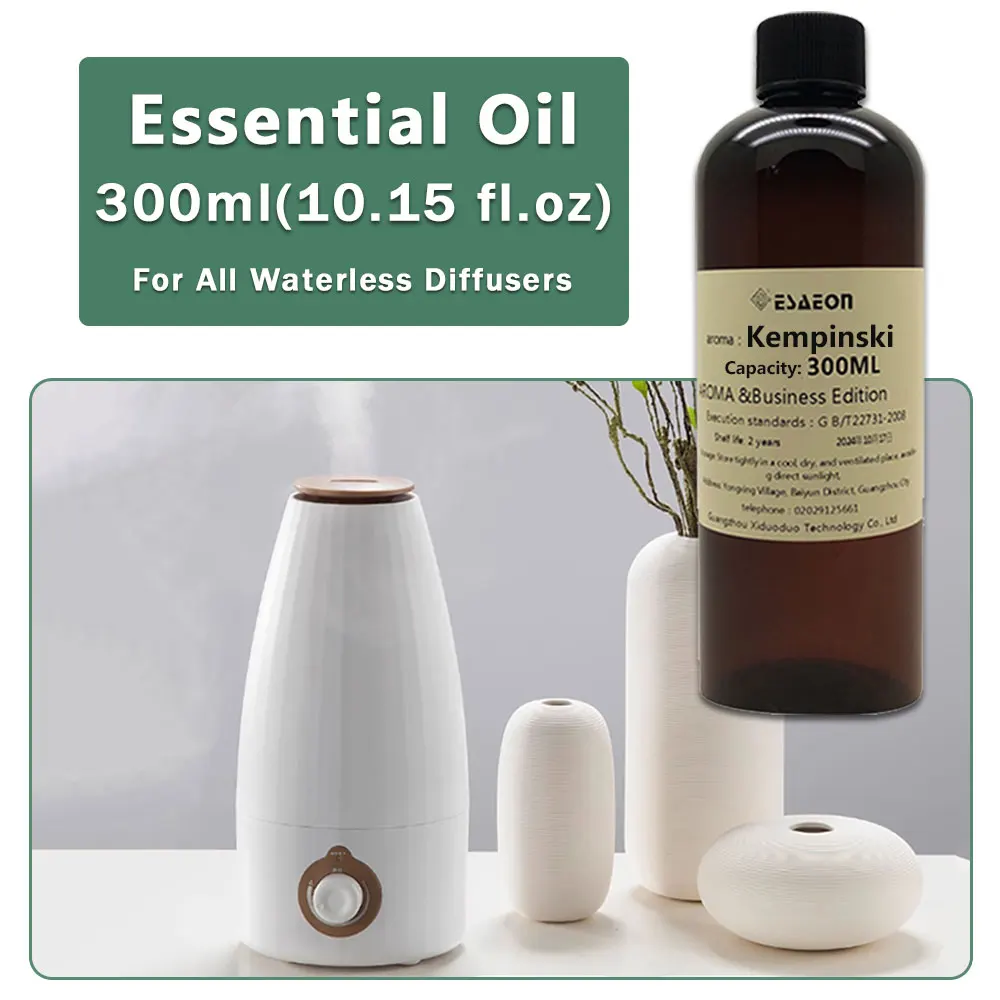 ESAEON Hotel Aroma Oils - Essential Oil For Offices, Conference Rooms, Cinemas, Beauty Salons, Kempinski - 300ML (10.15 fl.oz)