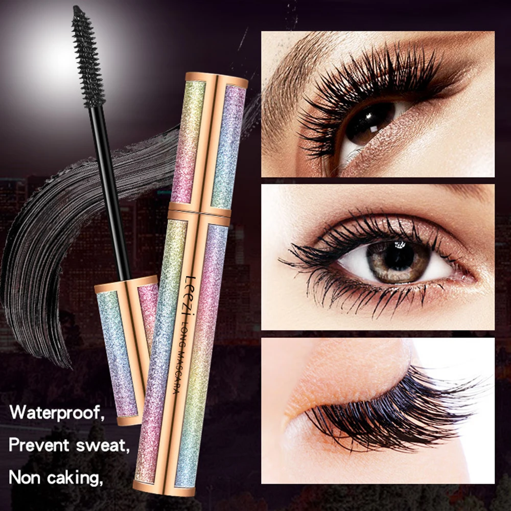 Leezi-Mascara Starry Sky 4D pour extension de cils, rimmel résistant à l'eau, long, optique, curling, TSLM1