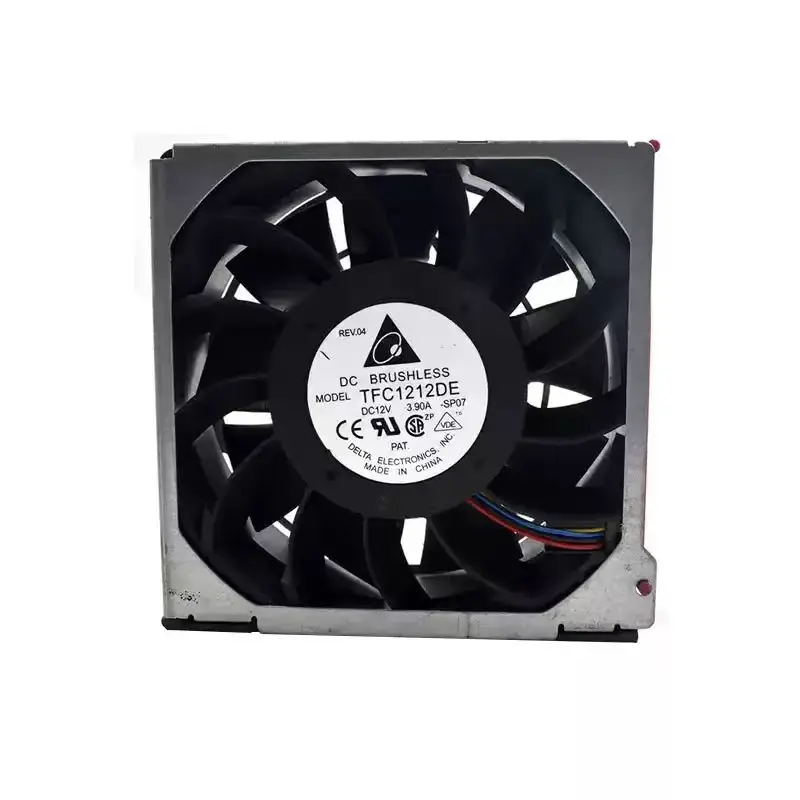 SLIDER TFC1212DE DC 12V 3.90A 12076 PWM Cooling Fan, 120x120x76mm Dual Ball Bearing Counter-Rotating Server Cabinet Axial Fan