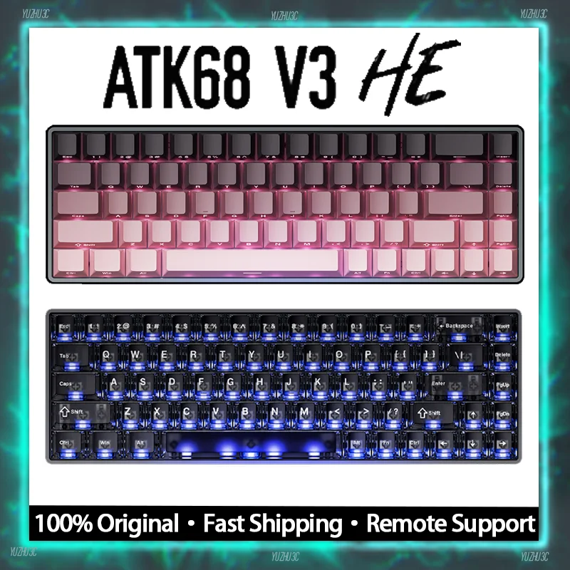 

ATK GEAR ATK68 v3 HE Gaming Keyboard RT 0.005mm 8kHz Polling Rate 0.08ms Ultra Low Latency CNC Aluminum Shell Dynamic RGB SOCD