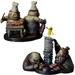 Original Gecco LITTLE NIGHTMARES Mini Figure Collection THE GUESTS PVC Action Anime Figure Model Toys Collection Doll Gift