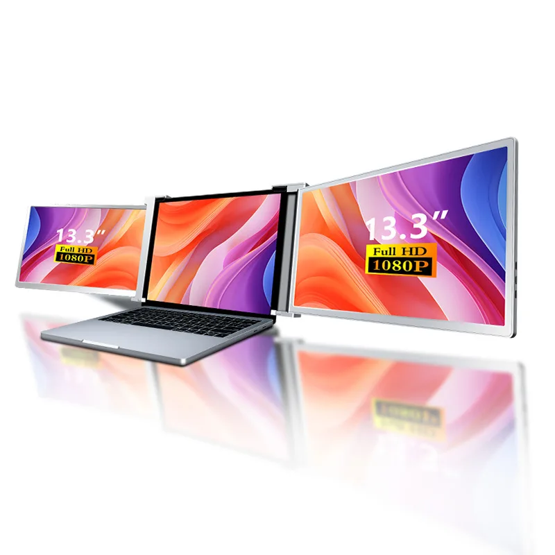 13.3inch Dualscreen Portable Monitor Laptop Extended Screen External Display For Stock Trading And Programming Second Screen