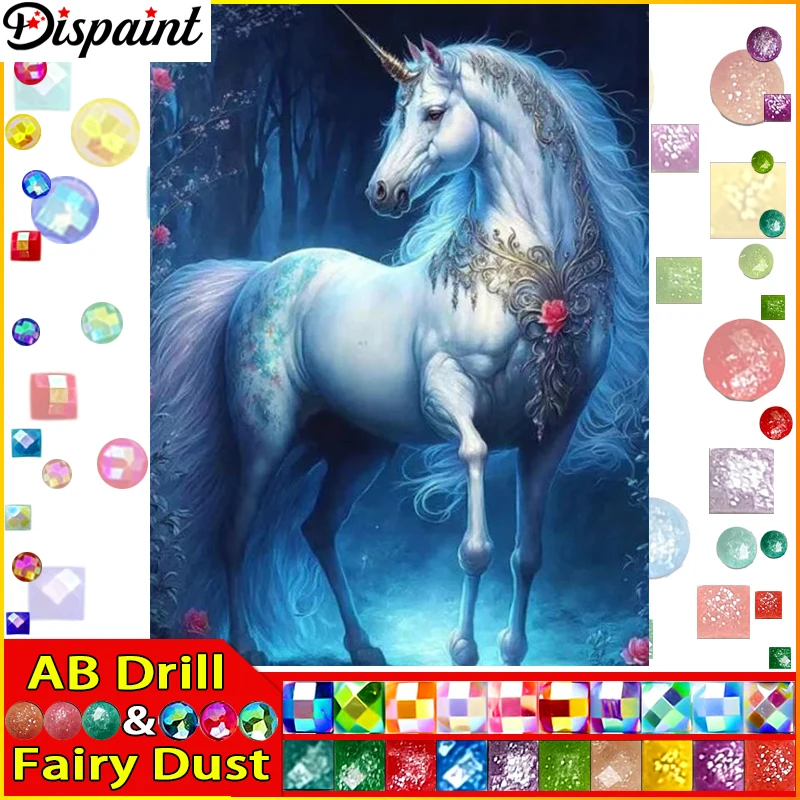 Embroidery Unicorn - Dispaint Fairy Dust AB 5D Diamond