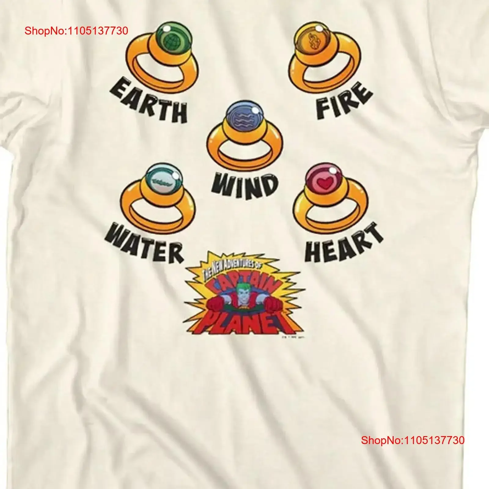 NEW Planeteer Rings Captain Planet T Shirt Size S 4XL vintage Washed graphic homme Comfortable fashion Stylish Slightly