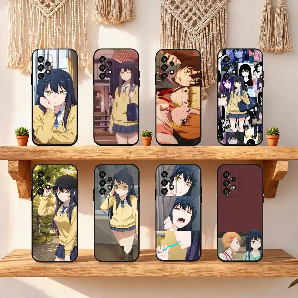 Miko Yotsuya Phone Case For Samsung Galaxy S25 S24 S23 S22 S21 S20 S10 S10E Ultra Plus FE Note 20 Ultra Black Cover