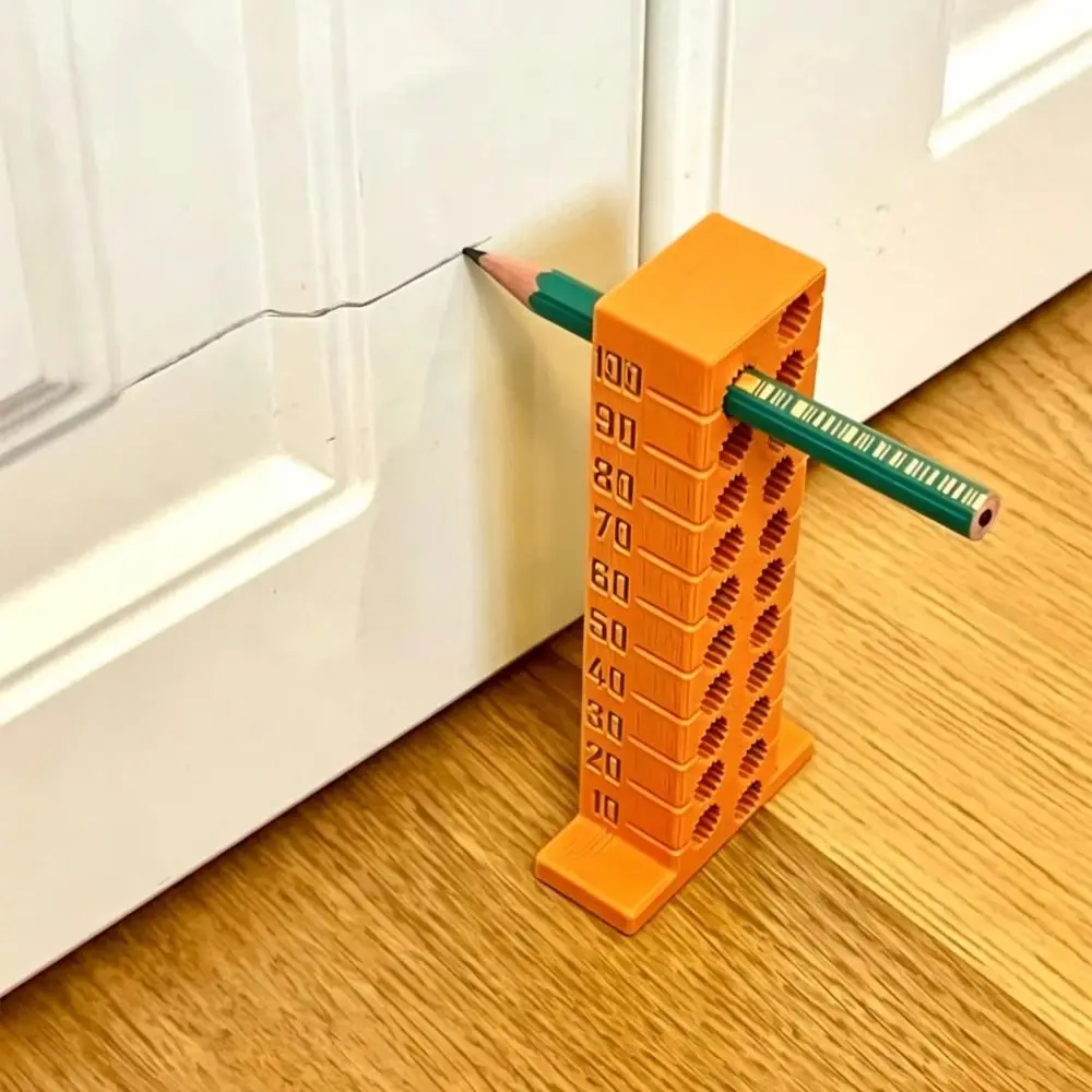 3D Printed Woodworking Measuring Tool 5-105mm Precision Height Marking Ruler Durable Pencil Positioning Line Drawing Locator