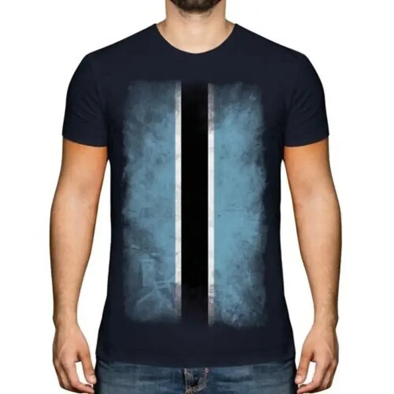 Botswana Verblaßte Flagge Herren T-Shirt Motswana Fußball Botswanisch Geschenk