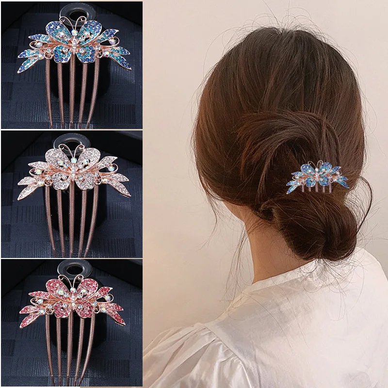 Butterfly Style Pearl Hair Clip Elegant and Versatile Clip Anti Slip Hairpin for Women