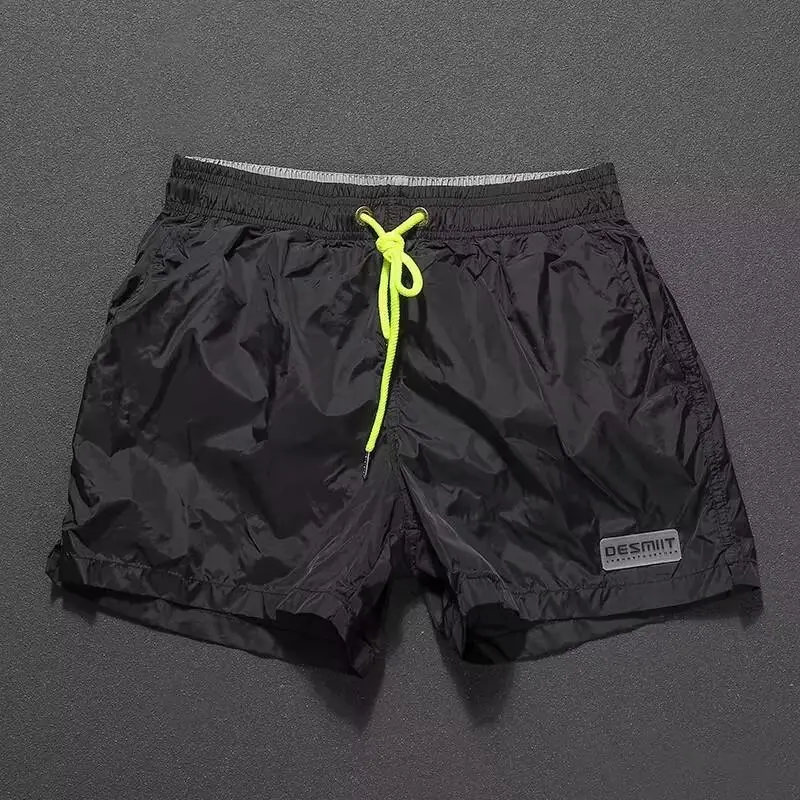 

Summer Men's Spor Casual orts Qui Dry Beachwear Swimming Outerwear Elastic Waist Ice Oxygen Fabric Thin Lightweight