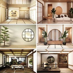 Interior Scene Photography Background Japanese Screen Patio Living Room Home Decor Photo Backdrop Video Shooting Decor Props