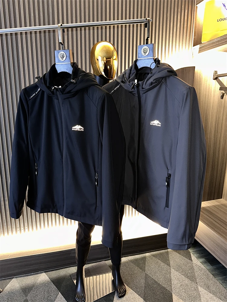 

Военная уличная мужская ветрозащитная водонепроницаемая куртка с капюшоном в стиле милитари, осень-зима, повседневное свободное длинное пальто на молнии све