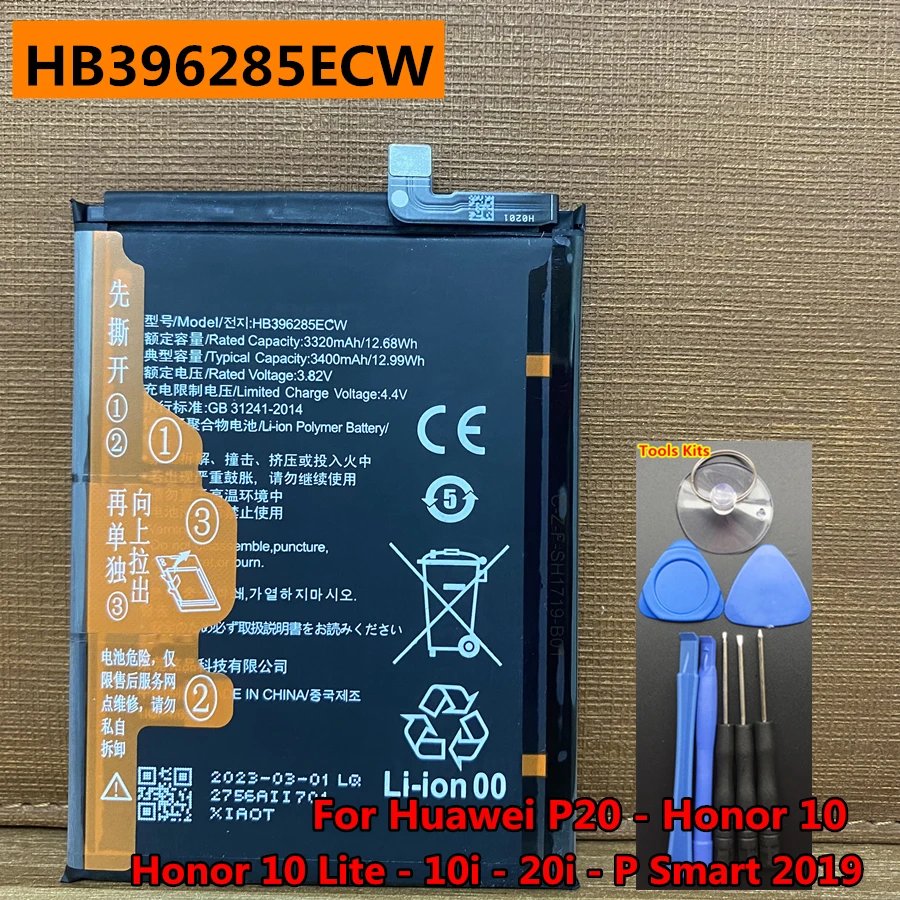 Original HB396285ECW Battery for Huawei P20 Honor 10/10 Lite 10i 20i P Smart 2019 COL-AL00 COL-AL10 COL-TL00 COL-TL10 COL-L29