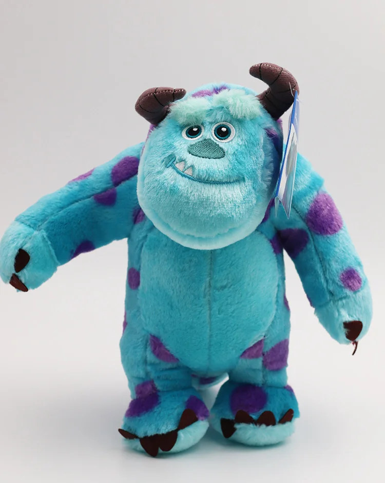 Kawaii Flauschige Pixar Sulley und Mike Plüschtiere Set Monsters Inc Wazowski Niedliche Anime Stoffpuppen Geburtstagsgeschenk für Mädchen Jungen – Detail 3