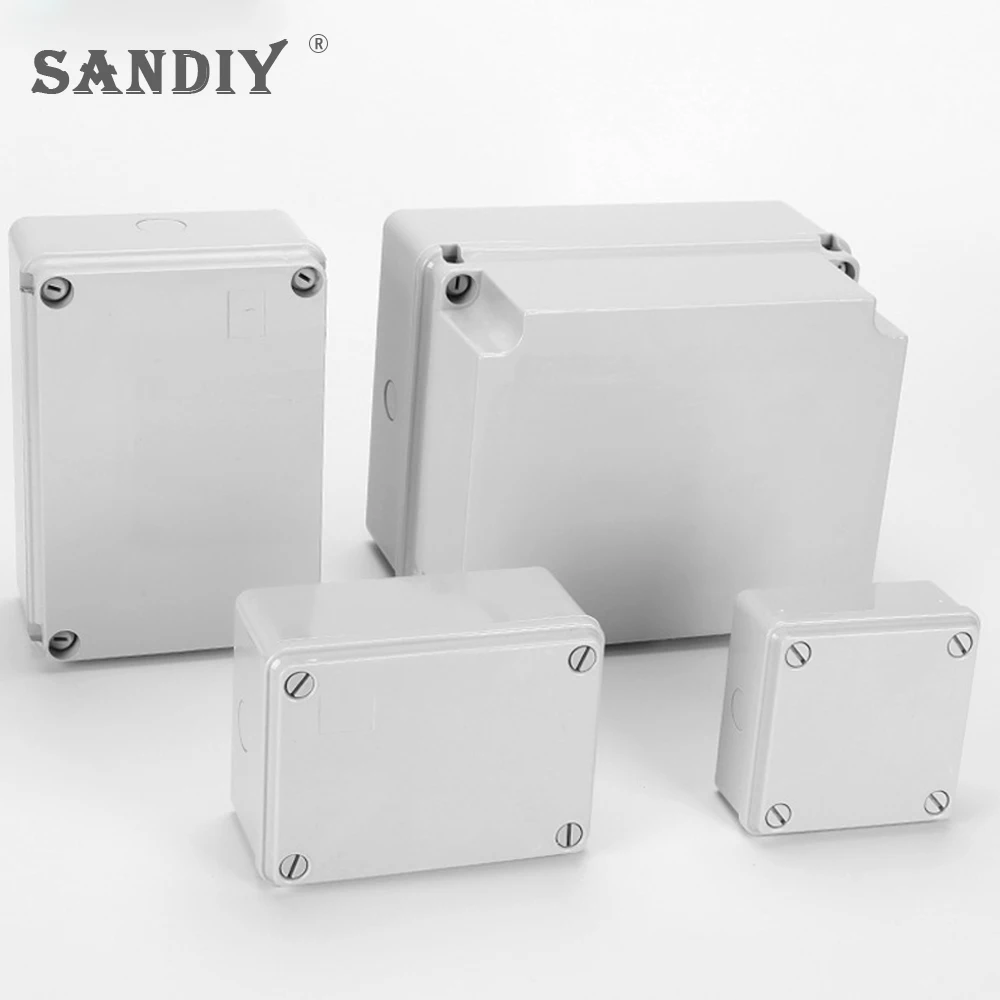 SANDIY Ip66 Weatherproof Outdoor Custom Abs Junction Box Single Control with Switch and Led 16a 220v Wall Socket Universal