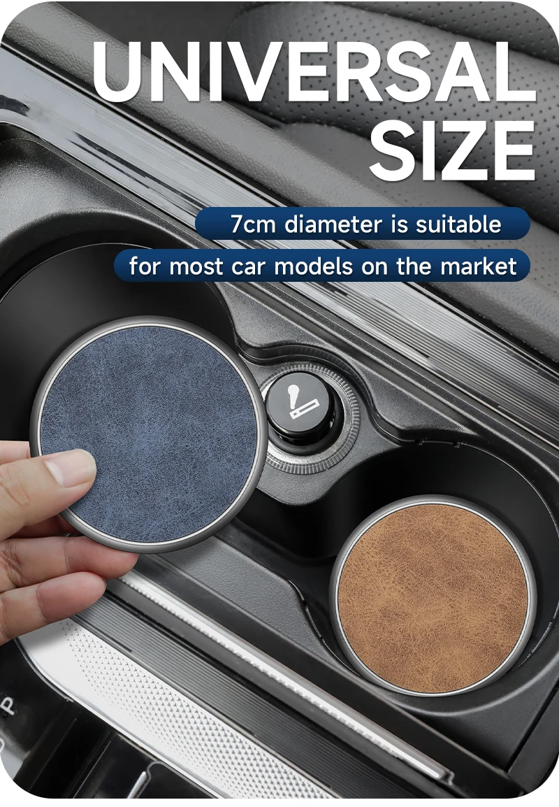 1PC/2PCS 7 Farben Auto Untersetzer Tasse Halter Matten Kreative Anti Slip Pads Auto Innen Zubehör für Die Meisten Tassen 7cm Universal – Detail 7