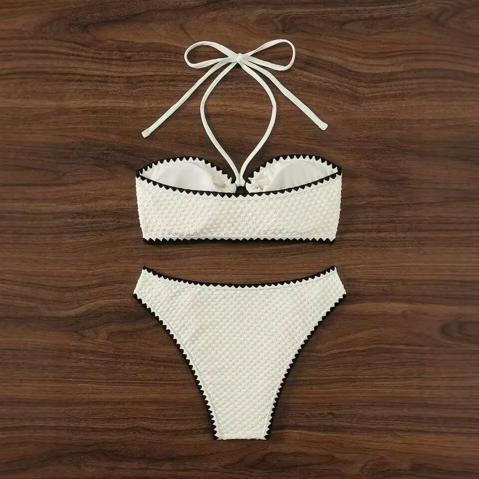 Shell Neck Sling Bikini  Swimming Suit for Women Tankini Swimwear Swimming Suit for Women 2 Pieces  Купальник Girls Swimwear