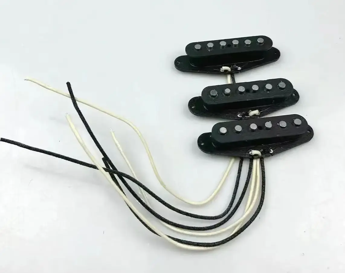 

Handwound Alnico 5 Hot Texas Blues Guitar Pickup Set SSS 80's Style Vintage Warm Clear Sound Guitar Electronics