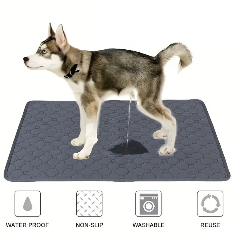 Dog Pee Pad Reusable Washable Dog Urine Mat Car Seat Floor Sofa Waterproof Absorbent Puppy Cat Training Diaper Mat Pet Supplies