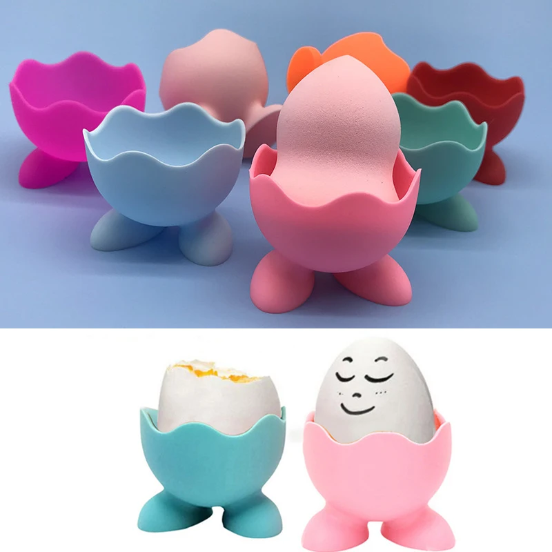 5PCS Egg Holder Creative Cute Egg Cup Holder Egg Opener Separator Boiled Stand for Eggs Container Kitchen Tools Gadgets