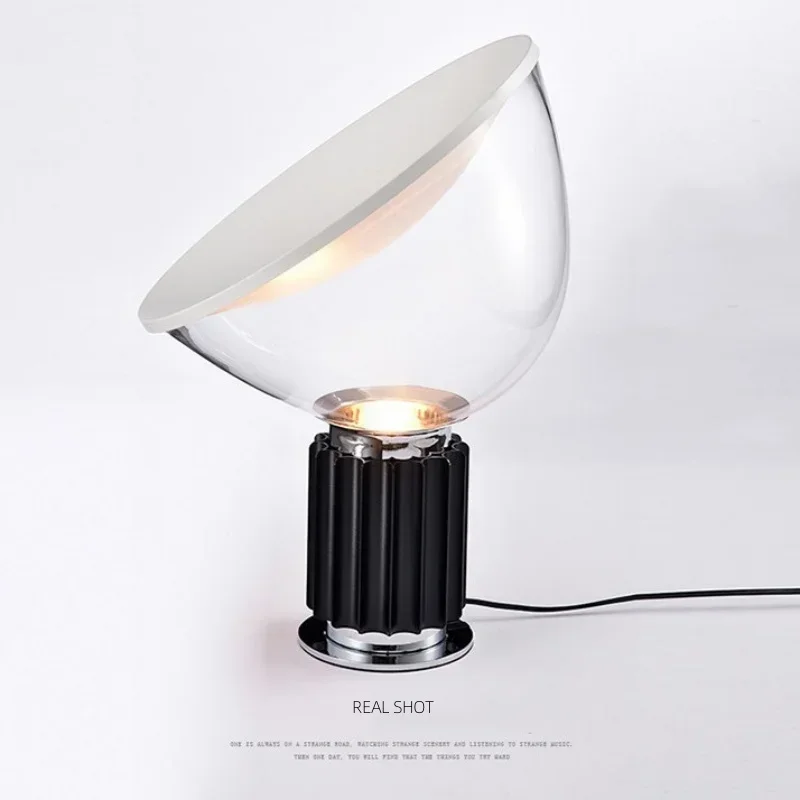 High-end Modern Minimalist Creative Glass Desk Lamp Table Art Personality Hotel Luxury Decoration Lighting Living Room Bedroom