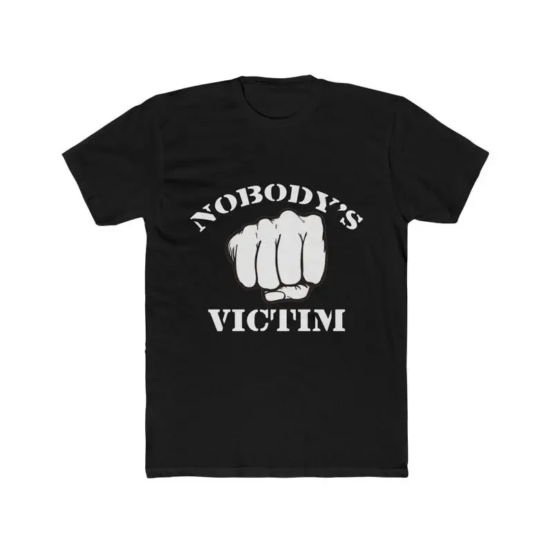 Nobody'S Victim T Shirt Rise Up Cotton Crew