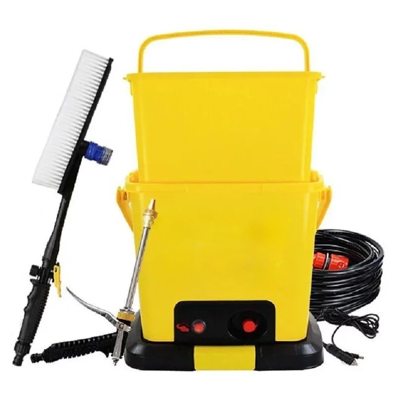 Portable Car Wash Equipment 25L Electric High Pressure 12V Motor Pump High Pressure Washer Foam Generator Car Wash portable