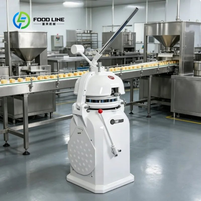 Automatic Dough Divider for Bakery, Pizza, with Consistent Portioning and Continuous Operation for Food Factories