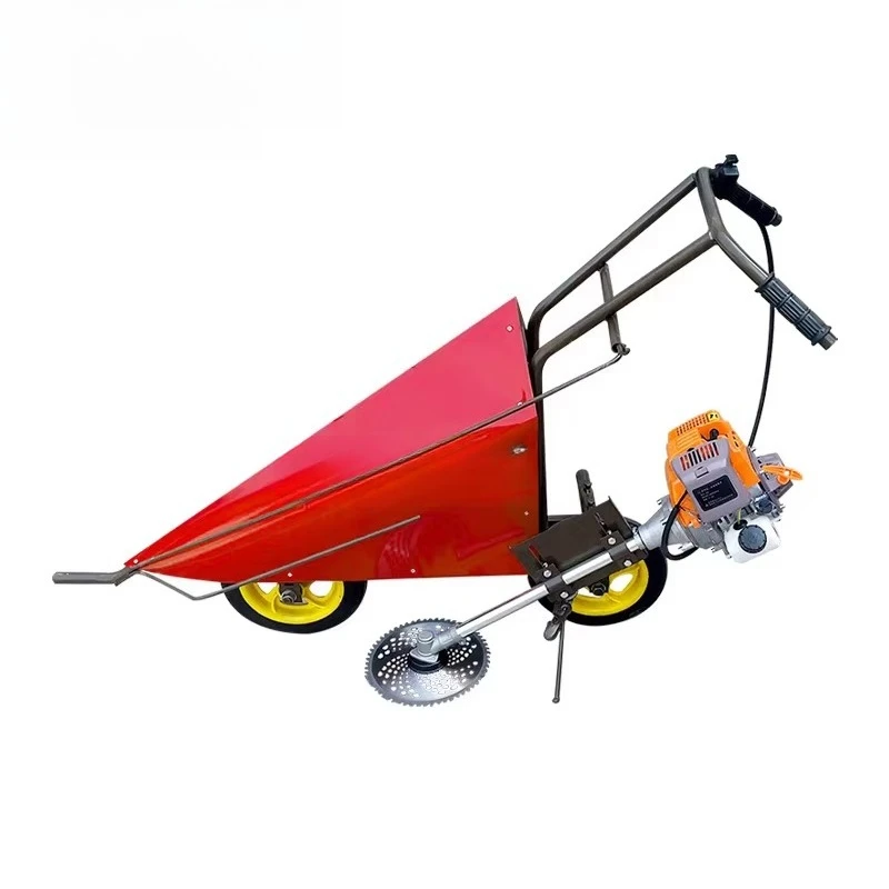 

Hot Selling Mini Corn Sorghum Straw Harvester Soybean Silage Harvester Multifunctional Hand-push Household Reaper