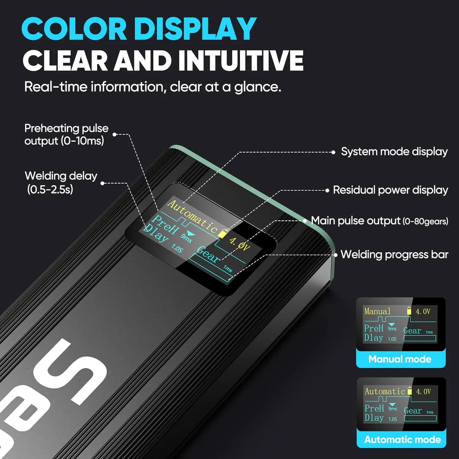 Seesii بطارية بقعة لحام مع بطارية 5.0Ah المحمولة بقعة صغيرة لحام لبطارية 18650 لحام صفائح النيكل 80 والعتاد #6