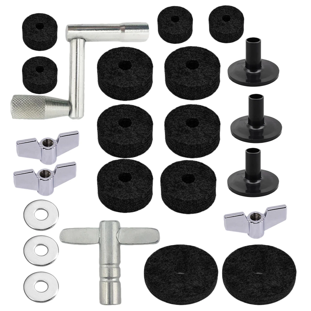 

Non-slip Felt Pad Drum Cymbal Pads Antis Felts Stand Accessories Kit Nuts Mat