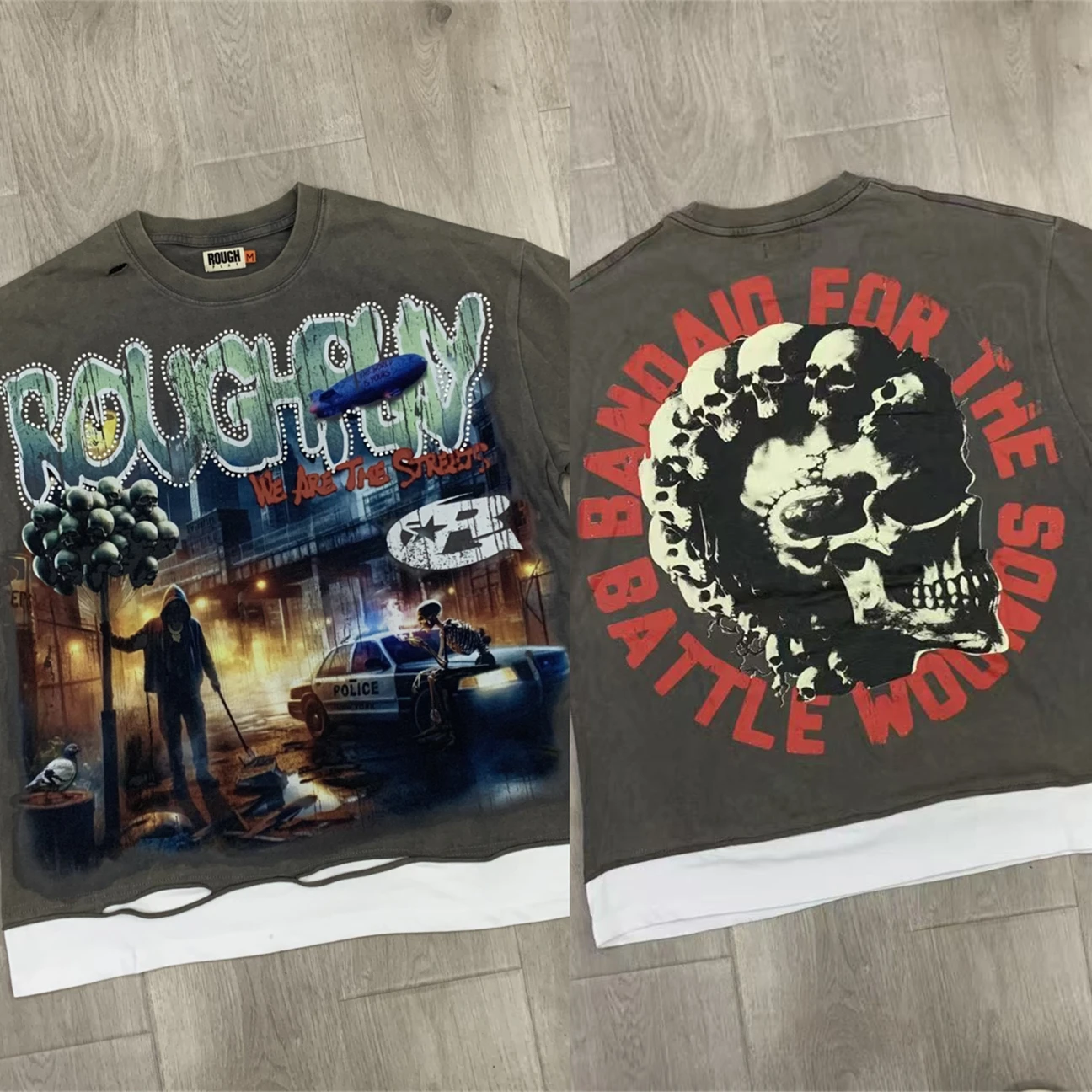 

Футболки We Are The Streets ROUGHPLAY Wen, женские высококачественные потертые футболки в стиле хип-хоп, футболки для грубых игр