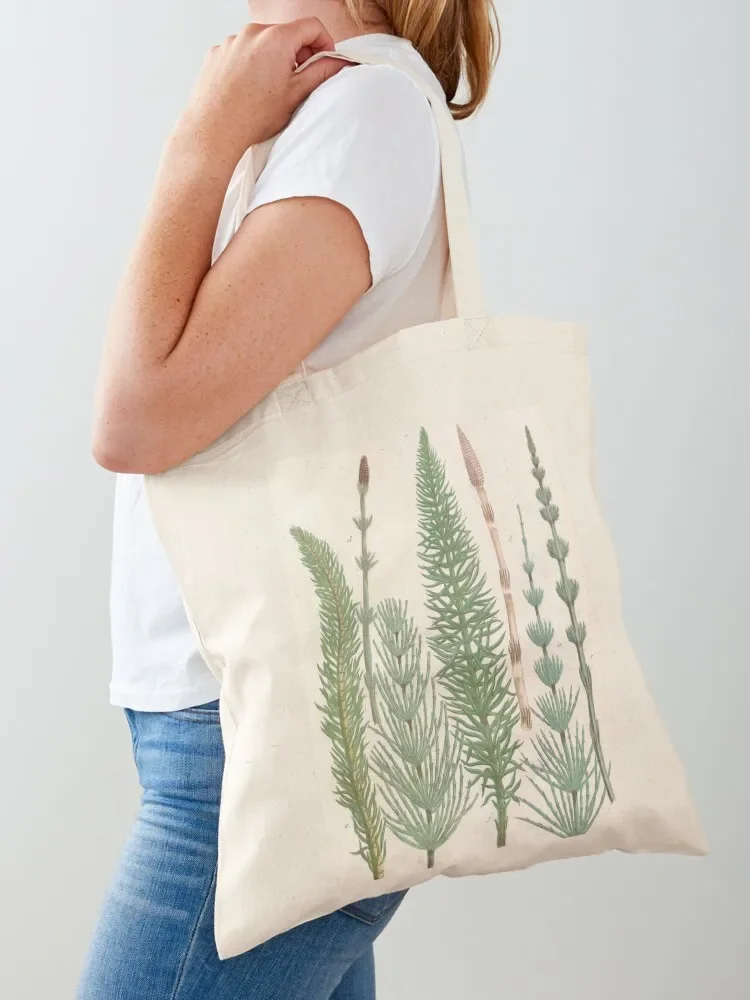 Botanical Horsetails Tote Bag personalized tote bag bag luxury women Women's eco folding