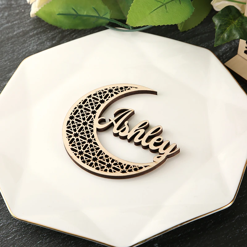 Eid Decor Ramadan decoration 2023 ornaments Ramadam Eid  Personalized Wood Ornament custom Islamic EID Gifts Eid Mubarak gift