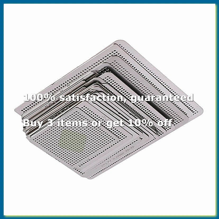 ●27Pcs Universal Direct BGA Heating Stencil Reballing Support Stencil Holder Template Heated Fixture for SMT SMD Chips-ABFB